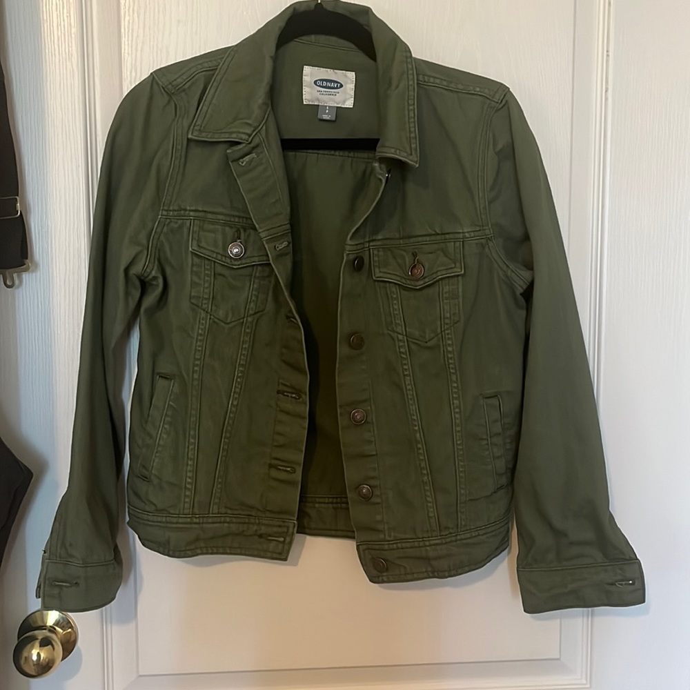 Green Denim Jacket- Old Navy